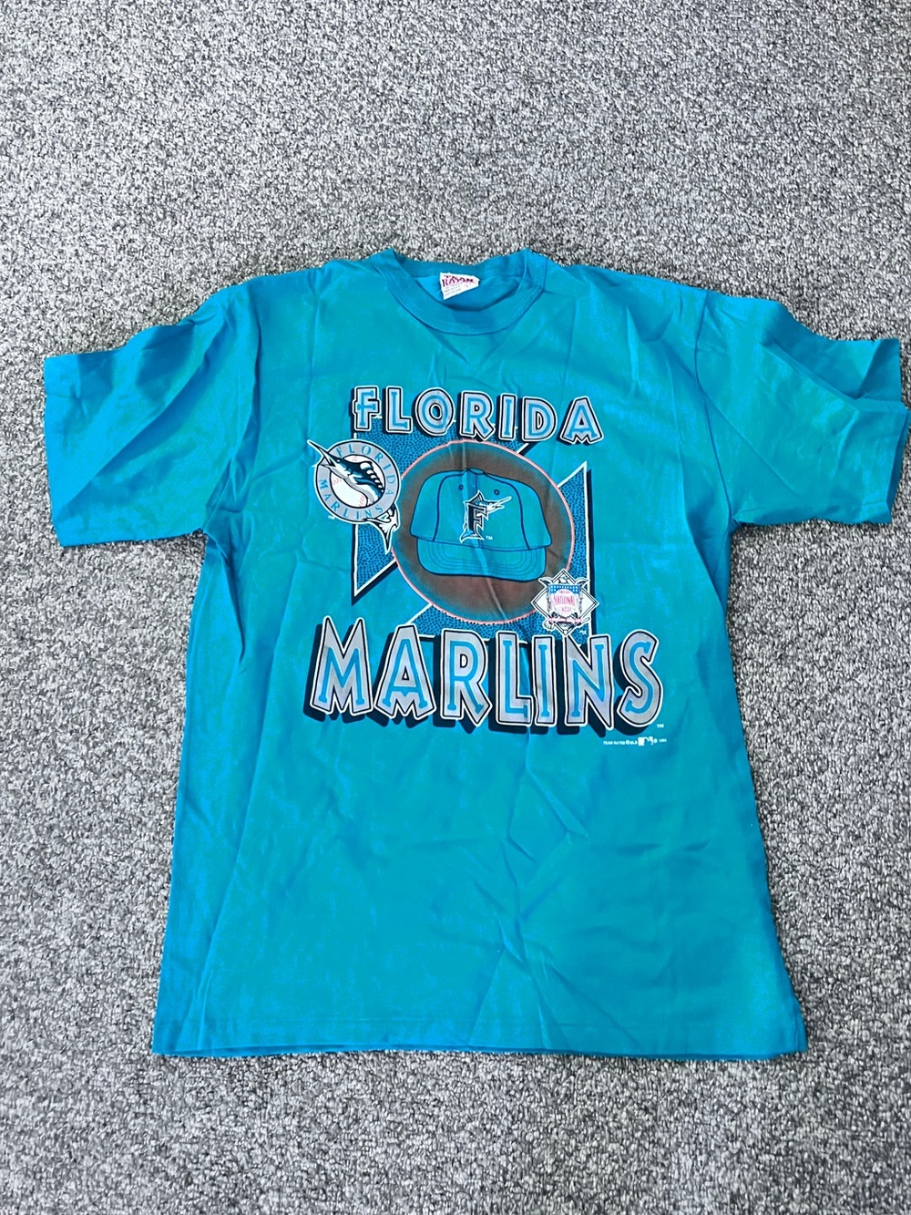 Florida Marlins Teal Graphic T-Shirt
